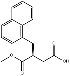 (S)-2-(1-NAPHTHYLMETHYL)SUCCINIC ACID-1-METHYL ESTER Structure