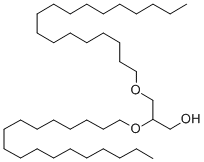 1,2-O-DIOCTADECYL-RAC-GLYCEROL Structure