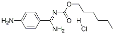 헥실aMino(4-aMinophenyl)MethylenecarbaMate염산염 구조식 이미지