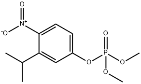 Phosphoric acid 3-isopropyl-4-nitrophenyldimethyl ester Structure