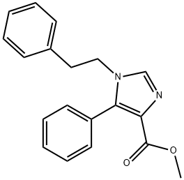 METHYL-1-PHENETHYL-5-PHENYLIMIDAZOLE-4-CARBOXYLATE Structure