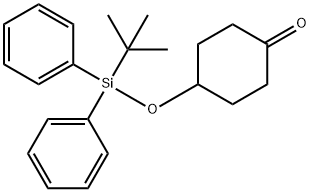 시클로헥사논,4-[[(1,1-디메틸에틸)디페닐실릴]옥시]- 구조식 이미지