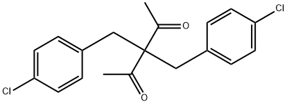 3,3-BIS(4-CHLOROBENZYL)-2,4-PENTANEDIONE Structure