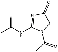 Acetamide,  N-(1-acetyl-4,5-dihydro-4-oxo-1H-imidazol-2-yl)- 구조식 이미지