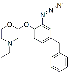 ((2-azido-4-benzyl)phenoxy)-N-ethylmorpholine Structure