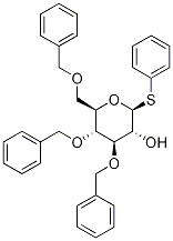 bD-글루코피라노사이드,페닐3,4,6-트리스-O-(페닐메틸)-1-티오- 구조식 이미지