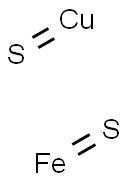 Copper(II) iron(II) disulfide Structure