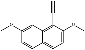 1-ethynyl-2,7-dimethoxynaphthalene Structure