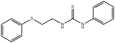 1-phenyl-3-[2-(phenylsulfanyl)ethyl]thiourea Structure