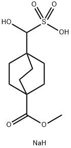 Sodium hydroxy(4-(methoxycarbonyl)bicyclo-[2.2.2]octan-1-yl)methanesulfonate 구조식 이미지