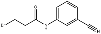 Propanamide, 3-bromo-N-(3-cyanophenyl)- Structure