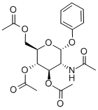 Phenyl2-acetamido-3,4,6-tri-O-acetyl-2-deoxy-a-D-glucopyranoside Structure