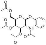페닐2-아세트아미도-3,4,6-트리-오-아세틸-2-데옥시-베타-D-글루코피라노사이드 구조식 이미지