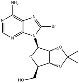 8-broMo-2',3'-O-(1-메틸에틸리덴)아데노신 구조식 이미지