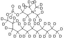 DODECYLPHOSPHORYLCHOLINE-D38 Structure
