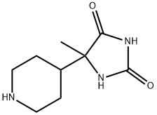 5-메틸-5-(4-피페리디닐)-2,4-이미다졸리딘디온 구조식 이미지
