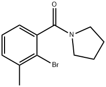 (2-bromo-3-methylphenyl)(pyrrolidin-1-yl)methanone 구조식 이미지