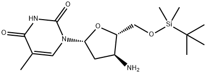 3'-Amino-5'-O-tert-butyldimethylsilyl-3'-deoxythymidine Structure