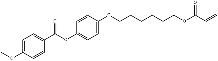 4-METHOXYBENZOIC ACID 4-(6-ACRYLOYLOXY-HEXYLOXY)PHENYL ESTER Structure