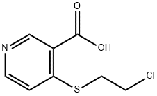 4-(2-Chloroethylthio)nicotinic acid Structure