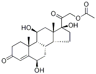 21-O-Acetyl 6β-Hydroxy Cortisol 구조식 이미지