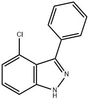 1H-인다졸,4-클로로-3-페닐 구조식 이미지