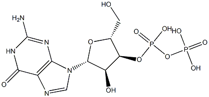 Guanosine 3'-diphosphoric acid Structure