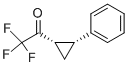 Ethanone, 2,2,2-trifluoro-1-(2-phenylcyclopropyl)-, (1S-cis)- (9CI) Structure