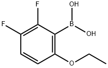 2,3-디플루오로-6-에톡시페닐보론산 구조식 이미지