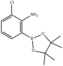 2-chloro-6-(4,4,5,5-tetraMethyl-1,3,2-dioxaborolan-2-yl)aniline 구조식 이미지