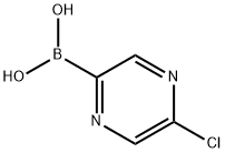 5-CHLOROPYRAZINE-2-BORONIC ACID 구조식 이미지
