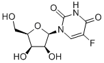 1-beta-D-arabinofuranosyl-5-fluoro-(1H,3H)-pyrimidine-2,4-dione Structure