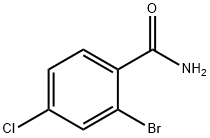 2-Bromo-4-chlorobenzamide 구조식 이미지