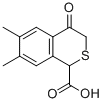 6,7-DIMETHYL-3,4-DIHYDRO-1H-2-BENZOTHIOPYRAN-4-ON-1-CARBOXYLIC ACID Structure