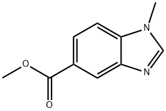 1H-벤즈이미다졸-5-카르복실산,1-메틸-,메틸에스테르(9CI) 구조식 이미지