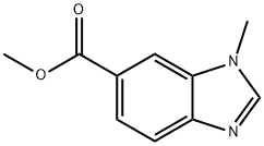 1H-Benzimidazole-6-carboxylicacid,1-methyl-,methylester(9CI) Structure