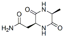 2-Piperazineacetamide,5-methyl-3,6-dioxo-,(2S,5S)-(9CI) 구조식 이미지