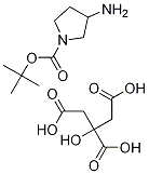 tert-Butyl 3-aMinopyrrolidine-1-carboxylate 2-hydroxypropane-1,2,3-tricarboxylate Structure