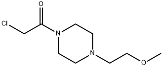 Piperazine, 1-(chloroacetyl)-4-(2-methoxyethyl)- (9CI) Structure