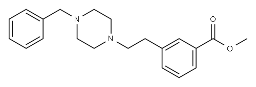 Methyl 3-(2-(4-(phenylmethyl)-1-piperazinyl)ethyl)benzoate Structure