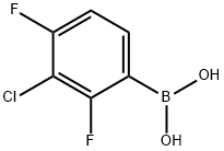 3-Chloro-2,4-difluorophenylboronic acid Structure