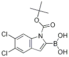 1-Boc-5,6-Dichloro-1H-indole-2-boronic acid 구조식 이미지