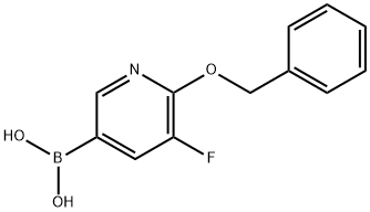 5-플루오로-6-벤족시피리딘-3-보론산 구조식 이미지