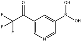 5-트리플루오로아세틸피리딘-3-보론산 구조식 이미지