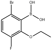6-Bromo-3-fluoro-2-ethoxyphenylboronic acid Structure
