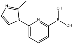 6-(2-METHYLIMIDAZOL-1-YL)피리딘-2-보론산 구조식 이미지