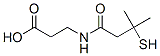 N-(3-mercapto-3-methylbutyryl)-beta-alanine Structure