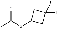 S-(3,3-Difluorocyclobutyl)ethanethioic acid ester Structure