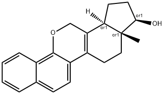 benz(3,4)-6-oxaestra-1,3,5(10),8-tetraen-17-ol Structure