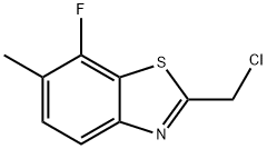 벤조티아졸,2-(클로로메틸)-7-플루오로-6-메틸-(9CI) 구조식 이미지